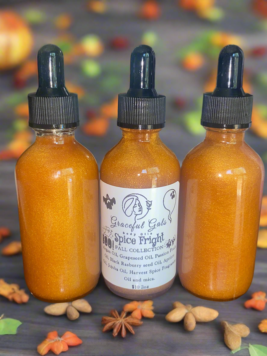 1. Spice Fright Shimmer Body Oil